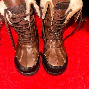 UGG Brown and Black Winter Boots